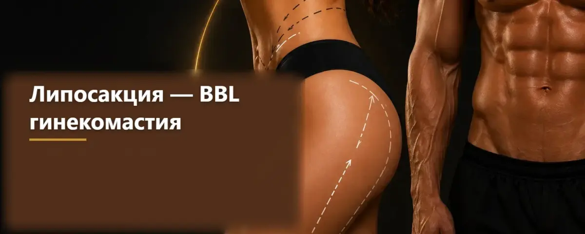 Липосакция и BBL — информационное изображение